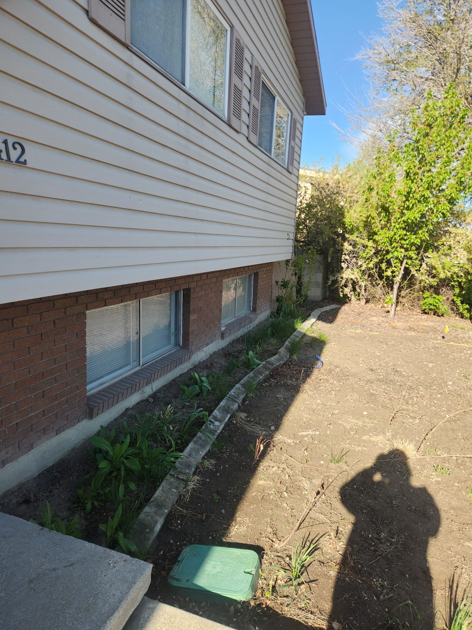 Lawn and garden transformation - Before