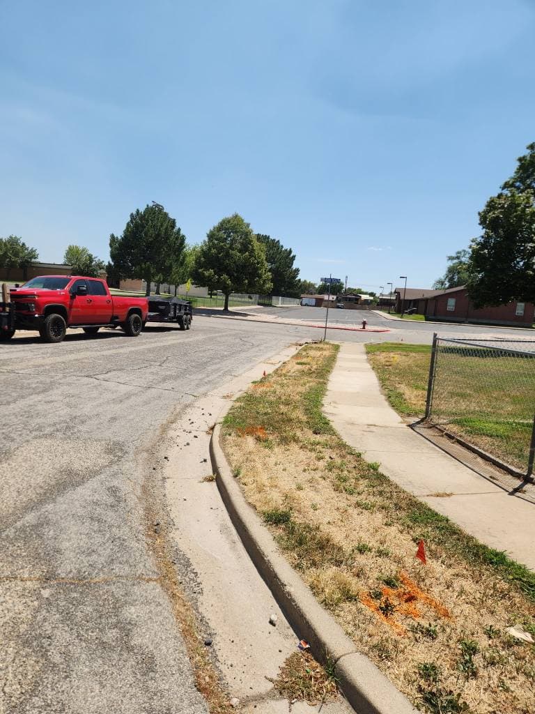 Park strip transformation - Before