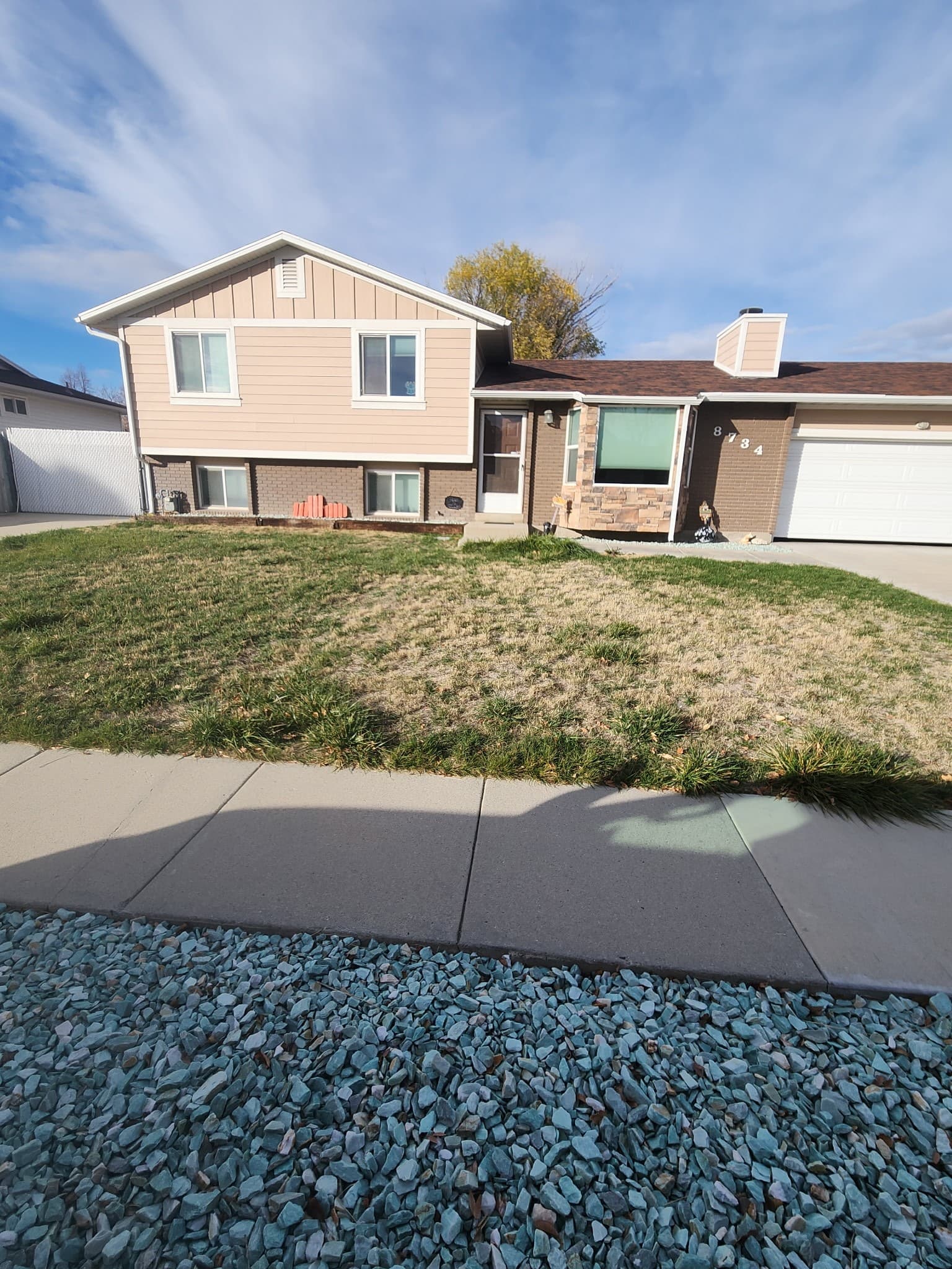 Yin Yang landscaping transformation - Before